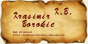 Krasimir Borokić vizit kartica